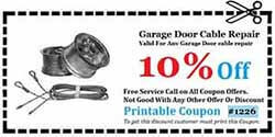 Garage Door Cable Repair Dana Point CA Coupon