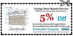 Garage Door Repair Dana Point CA Coupon