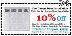 New Garage Door Installation Dana Point CA Coupon
